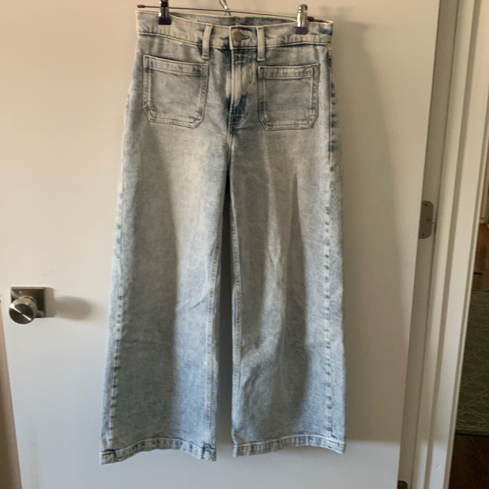 Gap jean, high rise, wide leg, ankle